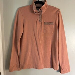 ORVIS Coral Pink Pullover Sweatshirt Size S